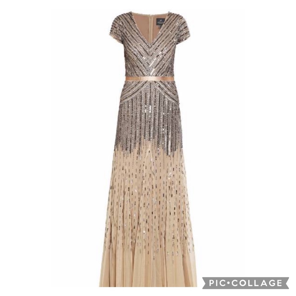 Adrianna Papell embellished beaded dress - Picture 7 of 11